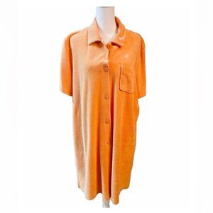 Hamilton Beach Cover Up dress beach Resort wear Pool Orange women’s XL
